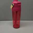 Reduce Sports Water Bottle with Straw, 750ml/24oz, Double Drinking Spout, Portable Handle (pink)