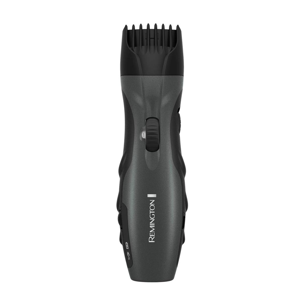 Remington Barba Beard Trimmer| Cordless Groomer with Ceramic Coated Blades, 9 Length Settings, Pop-Up Detail Trimmer, Washable Blades, Rechargeable Battery (Black)