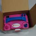 IDAODAN Electric Balloon Pump, Portable Electric Balloon Blower Machine Balloon Air Pump Dual Nozzle Rose Red 110V 600W Balloon Inflator for Party Decorations