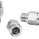 Push to Connect Fitting - 304 Stainless Steel Male Straight 5/16" Tube OD x 1/8" NPT Thread Pneumatic Push Lock Fitting (Pack of 5)