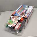 Toyvian Christmas Train Set Festive Battery Powered Train Model Mini Train Lights & Sound, Railway Kits Steam Locomotive Engine, Lights & Sound, Railway Kits