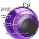 AMS 2.36''/60mm 34ct Christmas Ball Large Ornaments Party Decorations Shatterproof Festival Pendant Hangings for Xmas Tree Decor (60mm, Purple)
