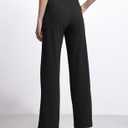 ESOFT Womens Dress Pants 27"/29"/31 Business Work Pants Wide Leg Pull On High Waisted Casual Stretchy Trousers Pockets (X-Small, Black)