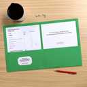 Oxford Two Pocket Folders, Textured Paper, Assorted Colors (Blue, Red, Yellow, Orange, Green), For School, Home, and Office, Letter Size, 25 Per Box (57513EE)