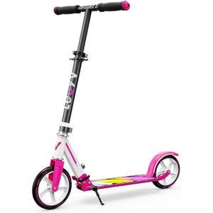 Scooter for Kids 612 & Adults, Max Load 240 LBS, Adjustable Height,Lightweight 2-Wheel, Foldable Kids Scooter with Big Wheels