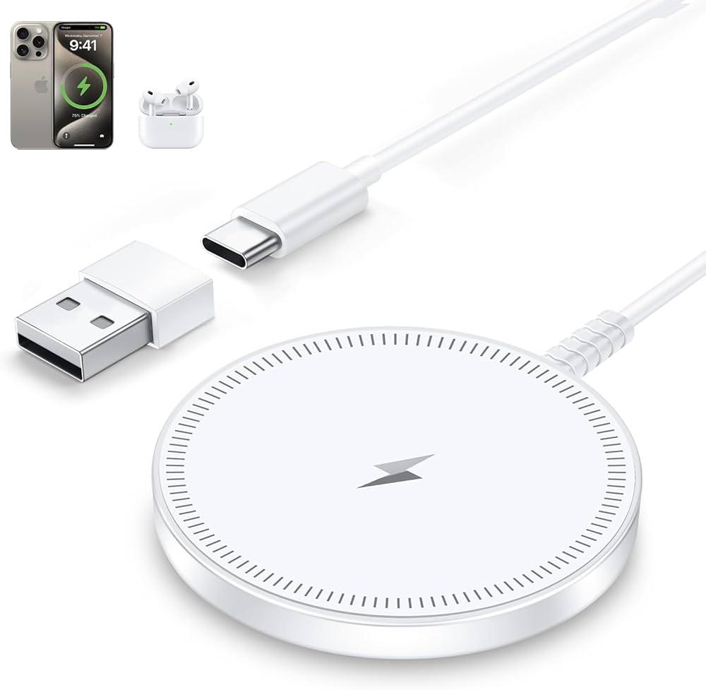 MagSafe Charger Magnetic Wireless iPhone Charge Compatible with iPhone 17 Pro Max Air