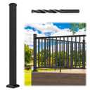 Egadis 2.56 in. x 2.56 in. x 39 in. Aluminum Railing Post with Screws & Drill, Porch and Deck Railing Post, Textured AAMA 2604 Powder-Coat Finish Stair Post for Decks, Porches & Balconies (1x39 Post)