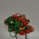 60 Pieces Christmas Bell Necklaces Christmas Holiday Necklaces for Christmas Supplies (Red, Green, Gold)