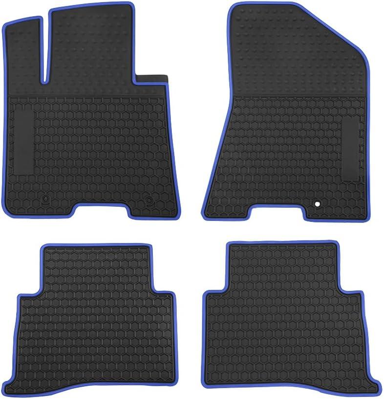 Car Floor Mats Custom Fit for Kia Sportage 2022 2021 2020 2019 2018 2017/2019-2021 Hyundai Tucson Odorless Washable Heavy Rubber (All Weather) Floor Liners Blue (Sportage 2017-2022Non Hybrid/2019-2021 Tucson, Blue)