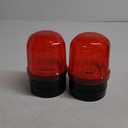 6" Rotating Flashing Light, Red LED Strobe Rotating Beacon Light with Magnetic Base for Vehicle Forklift Truck Tractor Golf Carts UTV Car Bus and Club Party Show Bar(Red, 2 Pack