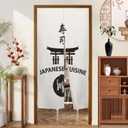 Long Japanese Noren Doorway Curtain Japanese Cuisine Printed Window Treatment Door Tapestry Door Curtain Polyester for Ukiyoe Room Divider Home Kitchen Gifts Decorations,33.5"x 70.9"