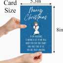 Romantic Christmas Card for Husband, Funny Christmas Card for Him Men, Xmas Cards Gift from Wife Women (#41)