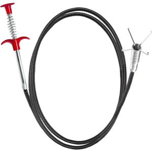 2 x Drain Clog Remover, 79-Inch Flexible Grabber Claw Drain Snake, Pipe Cleaner for Kitchen, Bathroom, Tub, Toilet, Sewer, and Gutter