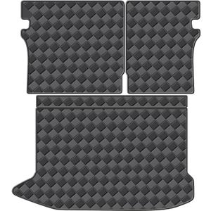 Cargo Mat & Backrest Mats for Hyundai Kona 2018-2023/ Kona N 2022-2023/ Kona Electric 2019-2023 Accessories, All Weather Waterproof Rear Cargo Liner Rear Trunk Liner Back Seat Cover Protector