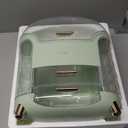 Makeup Organizer Waterproof Cosmetics Storage Box Large Capacity 30x34x20cm, Light Green