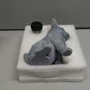 Qwifyu Solar Dog Outdoor Garden Statue with LED Light - Lawn Decor Dog Statue for Patio, Balcony, Yard Ornament - Unique Housewarming Gifts, Birthday Gifts, Garden Gift