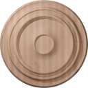 Ekena Millwork 16"OD x 1 1/8"P Carved Traditional Ceiling Medallion, Red Oak (Fits Canopies up to 3 3/8")