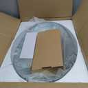 Bathroom vessel sink, Artistic Tempered Glass Oval Vessel Sink Above Counter with Chrome Faucet and Pop-up Drain Combo, Silver