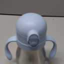 Bakpoco Stainless Steel Straw Sippy Cup for Toddlers 1-3 Years Old, Insulated Toddler Water Bottle Baby Training Tumbler with Handles, 8oz Kids Straw Cups for Travel, Daycare & At Home, Blue