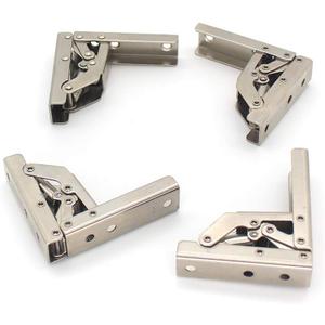 90 Degree Folding Door/Shelf Hinge Hidden Bracket Table Holder Furniture Parts(4pc)