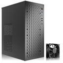 TGDGAMER Matx Case:High Airflow Micro ATX Case, Support MATX, MiniITX, Micro ATX Case Slim with USB3.0x1 I/O Port, Black with 80MM Fans