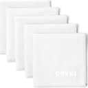Pocket-Sized Sweat Towels - The Original Sweat Absorbing Handkerchiefs - Quick-Dry Microfiber Sweat Rags for Face, Hands, & Body - Men & Women - Gym, Sports, and Work (White: 5 Pack) (10" x 10")