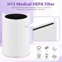 411i 411a Max Replacement Filter Compatible with Blue Pure 411i 411a Max Air Cleaner Purifier, 4 Premium Filters +4 Cloth Cover Pre-filter