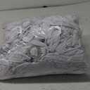 Howhic Pack of 120 Spandex Chair Sashes Bows Stretch Chair Cover Band with Buckle Slider Universal Elastic Chair Ties for Wedding Banquet Party Event Decoration (White)