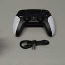 Wireless Controller for PS5 with RGB LED,TURBO, Dual Vibration, 6 Axis Gyro Sensor, Touchpad, Ergonomic for Playstation 5 Controller, Compatible with PlayStation 5/PC/Mac, Anti-Slip Black and White