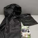 Grill Cover, 58 inch BBQ Gas Grill Cover for Outdoor Grill, Waterproof, Anti-UV, Rip-Proof, Fade Resistant Material, Barbecue Cover with Hook-and-Loop Straps & Adjustable Hem Drawstring, Black