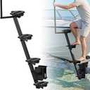 GEARLAST Boat Trailer Steps, Heavy-Duty Trailer Tongue Steps with Handle