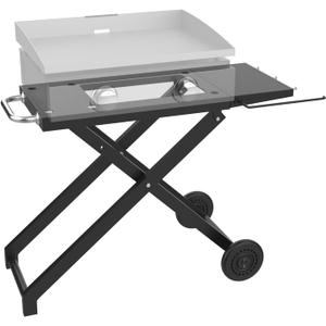 Foldable Grill Cart and Cover for Blackstone 17" and 22" Table Top Griddles, Grill Stand for Blackstone 17inch & 22inch TableTop Griddle, Camping and Outdoor Cooking.