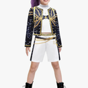 Girls Fashion Singer Outfit Youth Halloween Clothes Party size 120