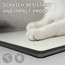 Glass Gaming Mouse Pad with LED Lights,Professional Esport Mousepad with Type C Port, Ultra-Smooth Hard Surface for Office Bedroom and Gaming, Large Non-Slip Silicone Base11.8" x 15.7"