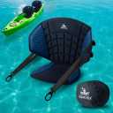 Islafeliz 1-Pack Upgraded Kayak Seat with Back Support & Enhanced Side Support, Universal Folding Paddle Board Seat for Inflatable Kayak, Canoe, SUP, Fishing Boat
