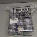 Poen 24 Pcs Chinoiserie Porcelain Ornaments Chinoiserie Decorations Plastic Blue White Ball Ornaments with Ribbon for Small Tree, Not Porcelain (2.36 Inch)