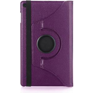 for Amazon Kindle Fire HD8 7th 8th Generation (2017/2018 Release Version) Tablet Cover,Ultra Slim Lightweight Folio Stand Leather Case for Kindle Fire HD 8 7th 8th Gen 8inch (Ro-Purple)