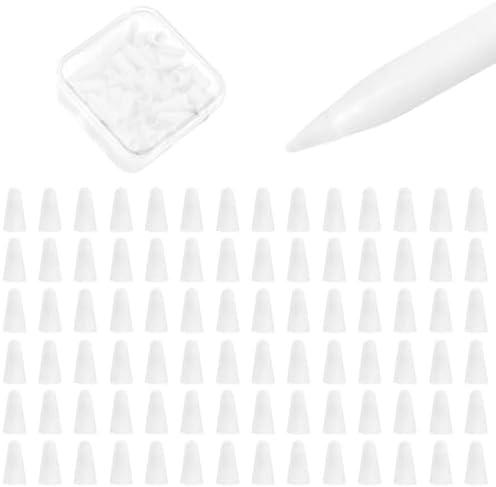 Pack of 3 100 Pack Tips Cover for Apple Pencil 2nd Generation and 1st Gen and Apple Pencil Pro/USB-C Silicone Nibs Caps Writing Protection Accessories,Writing Anti-Slip Protective Case for Apple iPad Pencil