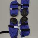 Outdoor Dog Boots Winter Dog Shoes Nonslip for Snow Rain (Blue,L, 4pcs）