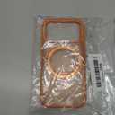 Case for iPhone 17 Pro Max[Compatible with magsafe ] with 360Rotating Kickstand Shockproof Protective Cover TPU Frame Matte PC Back Slim Military Grade Phone Case for Men WomenOrange