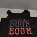 Women's Here for The Boom Tanks Tops 4th of July Shirts Graphic Tee Patriotic Independence Day Sleeveless Shirt (Medium, Black)