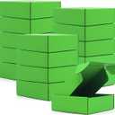 15 Pcs Cardboard Boxes Shipping Boxes, Recyclable Corrugated Cardboard Box Small Mailing Storage Gift Boxes for Shipping, Mailing, Gifts Packaging, Small Business, 6x6x2" (Grass Green)