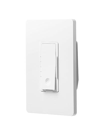 DEWENWILS Smart Dimmer Switch, 2.4GHz Wi-Fi Dimmer Light Switch Works with Alexa & Google Assistant, Needs Neutral Wire, Dimmer with Screwless Wallplate for LED, CFL, Incandescent Bulbs, ETL Listed