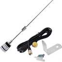 GMRS NMO Antenna, 462-467Mhz UHF 17.7inches NMO Antenna with NMO Mount 4meter(13.1ft) PL259(UHF Male) RG58 Coax Cable and L Shape Fender Bracket Mount for Truck Car Mobile Radio Transceiver