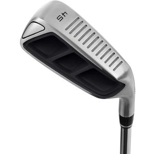 MAZEL Golf Pitching & Chipper Wedge, Right Handed (Right, Stainless Steel (Black Head), S, 45)
