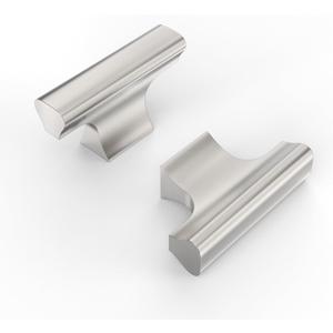 10 Pack 2 Inch Brushed Satin Nickel Cabinet Knobs for Kitchen Cabinets and Drawers (2"/51MM Single Hole)