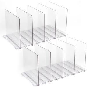 Purse Organizer for Closet Closet Purse Organizers and Storage, Clear Handbags Organizer for Closet, Adjustable Purse Dividers for Closet, 10PCS (16 In - 10 PCS)