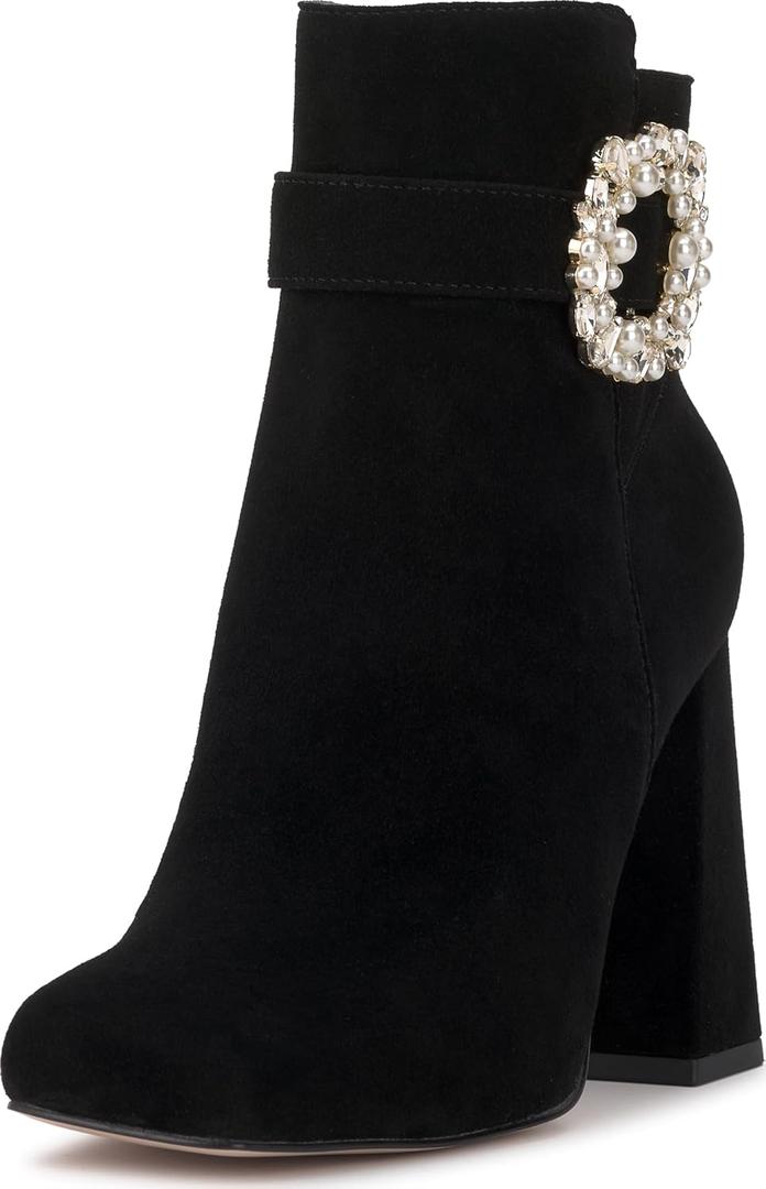 Jessica Simpson Women's Luminna Ankle Boot (9.5, Black)