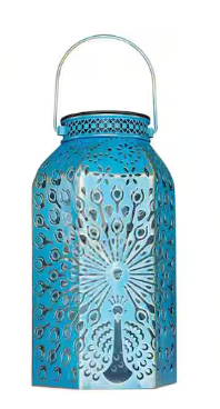 pearlstar Solar Lanterns Outdoor Waterproof Hanging Solar Lights Metal Peacock Gifts for Women Mom Grandma Decor for Garden Yard Patio Balcony Path