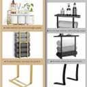 Aetyord Towel Racks for Bathroom - Wall Mounted Metal Rack with Wood Plank, Bathroom Storage Organizer, Towel Holder Stores 6 Large Rolled Towels Easily, Gold and Size XL 31"